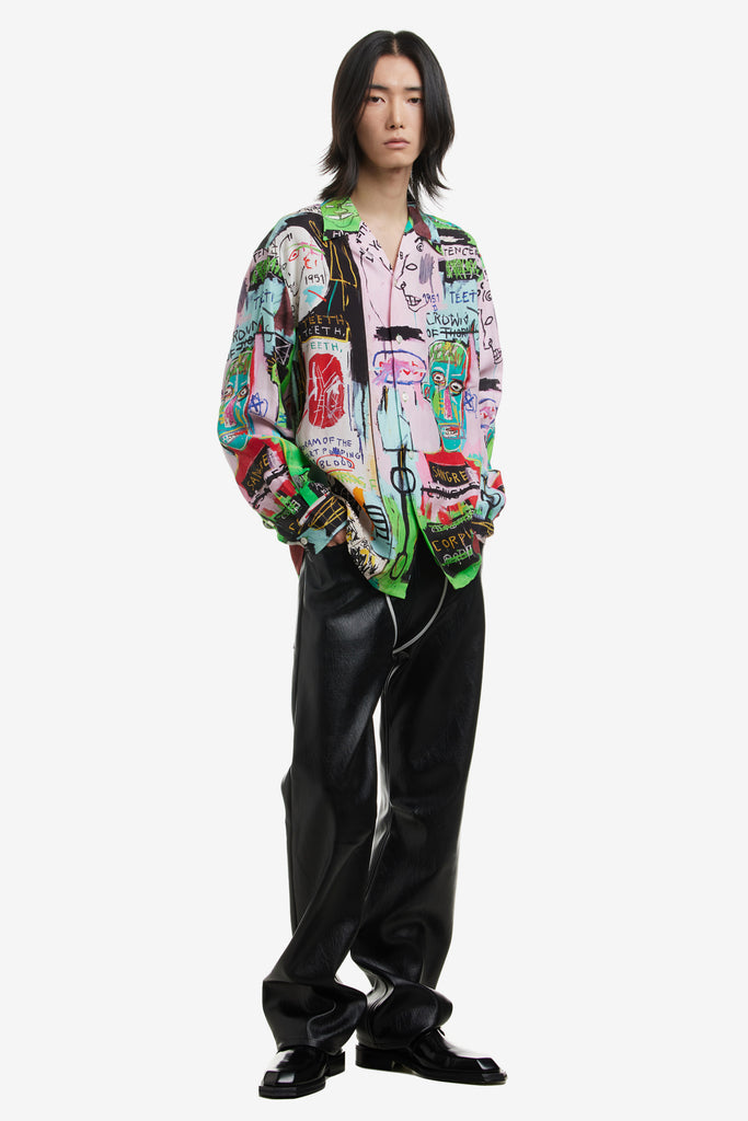 JEAN-MICHEL BASQUIAT HAWAIIAN SHIRT L/S - WORKSOUT WORLDWIDE