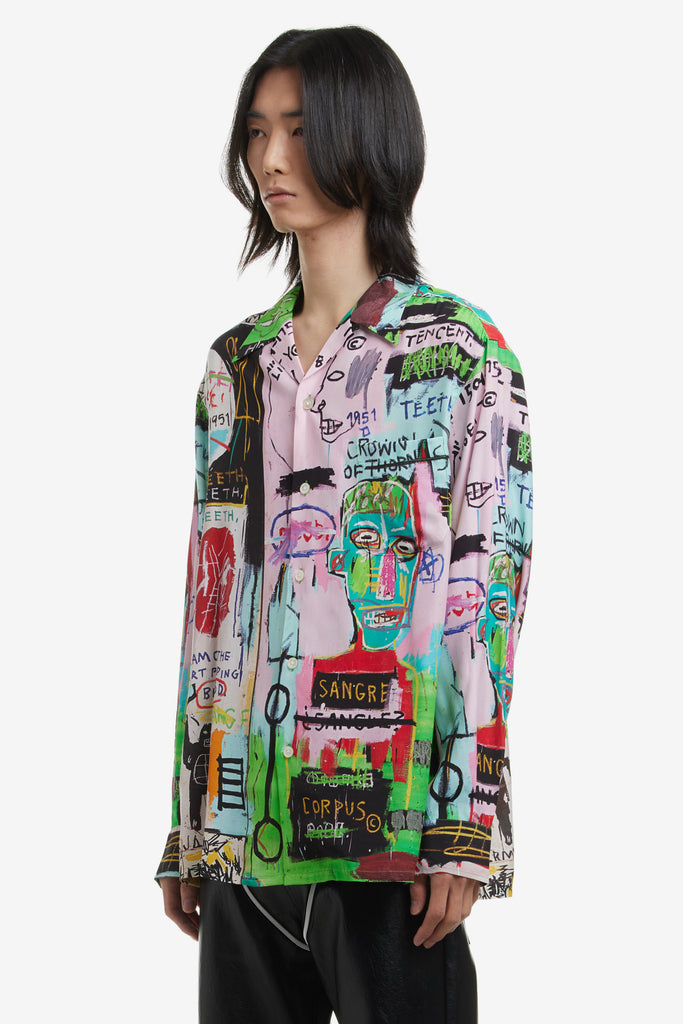 JEAN-MICHEL BASQUIAT HAWAIIAN SHIRT L/S - WORKSOUT WORLDWIDE