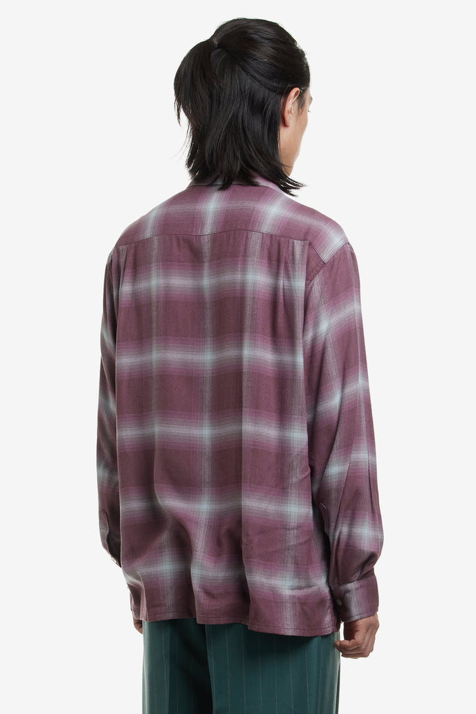 OMBRE OPEN COLLAR SHIRT L/S ( TYPE-2 ) - WORKSOUT WORLDWIDE