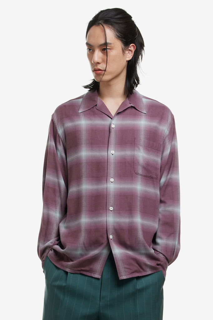 OMBRE OPEN COLLAR SHIRT L/S ( TYPE-2 ) - WORKSOUT WORLDWIDE