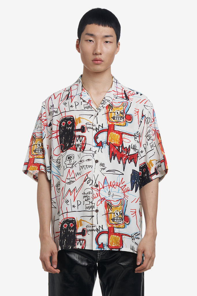 JEAN-MICHEL BASQUIAT / S/S HAWAIIAN SHIRT ( TYPE-4 ) - WORKSOUT WORLDWIDE