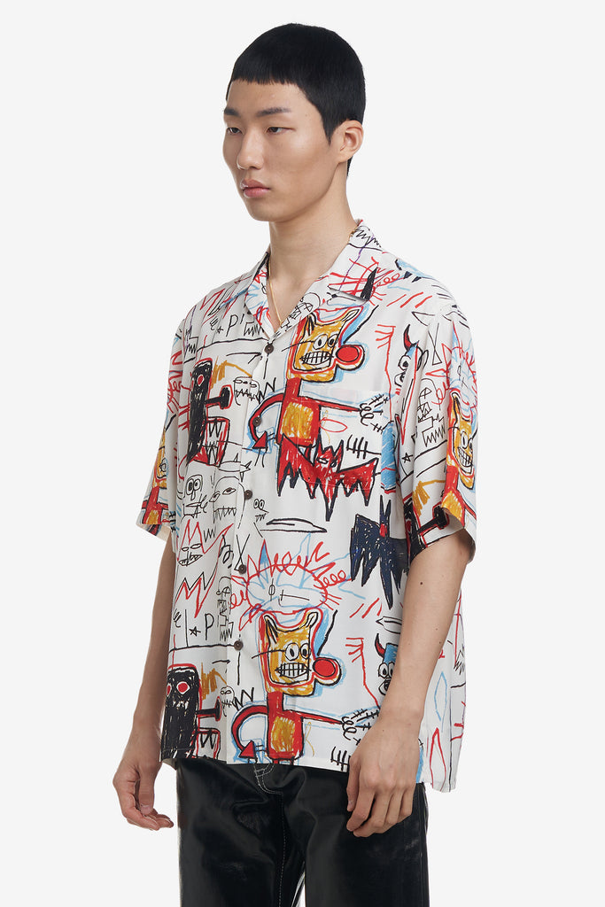 JEAN-MICHEL BASQUIAT / S/S HAWAIIAN SHIRT ( TYPE-4 ) - WORKSOUT WORLDWIDE