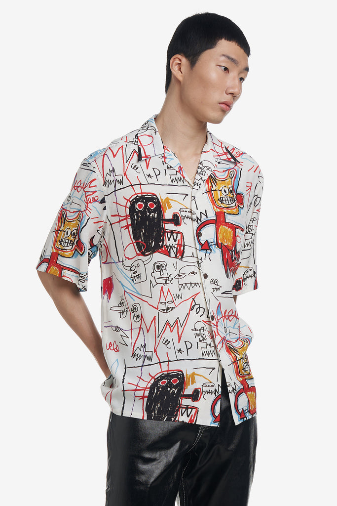 JEAN-MICHEL BASQUIAT / S/S HAWAIIAN SHIRT ( TYPE-4 ) - WORKSOUT WORLDWIDE